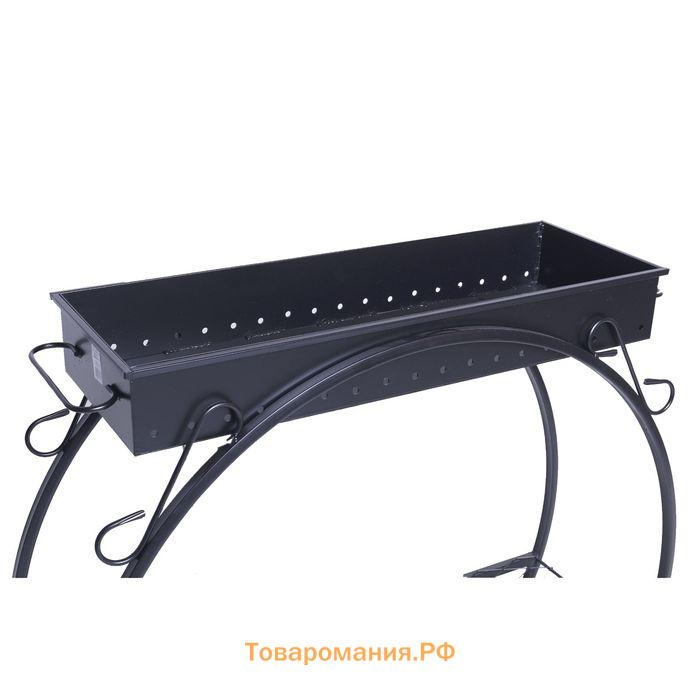 Мангал кованый, 90×32×85 см, 16 кг, толщина металла 2.5 мм