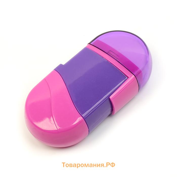 Точилка с контейнером «Универсальная», с ластиком, МИКС