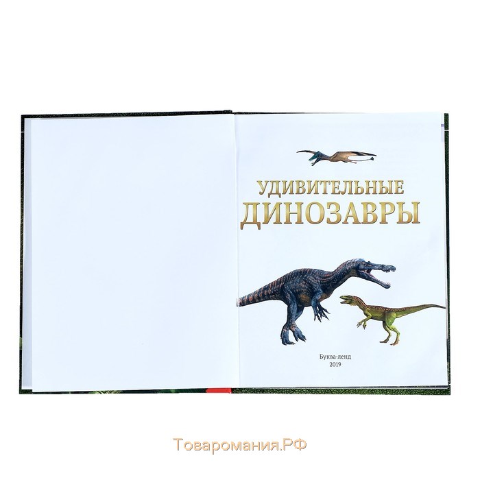 Детская энциклопедия в твёрдом переплёте «Удивительные динозавры», 48 стр.