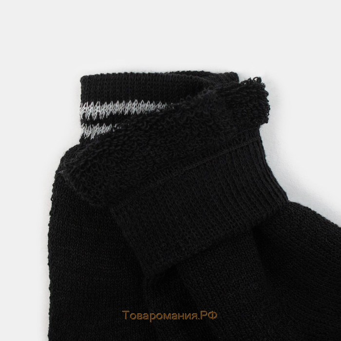 Носки мужские махровые Экозим цвет чёрный, размер 29