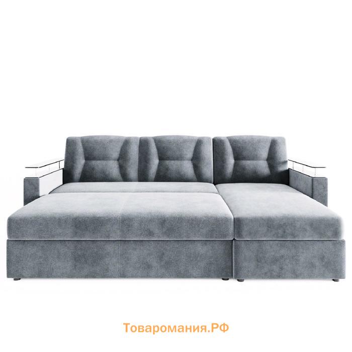 Угловой модульный диван «София 2», механизм дельфин, велюр, цвет селфи 15
