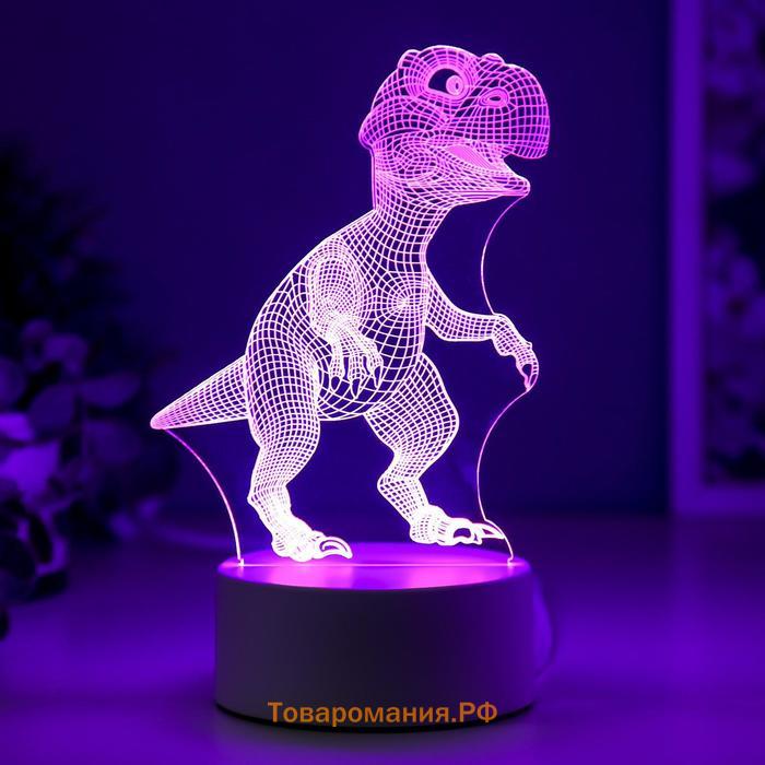 Светильник "Тираннозавр" LED RGB от сети RISALUX