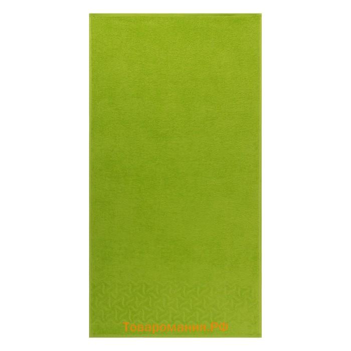Полотенце махровое Радуга, цвет зелёный, 100х150 см
