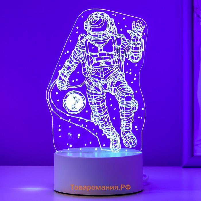 Светильник "Космонавт" LED RGB от сети 9,5х10х21 см RISALUX