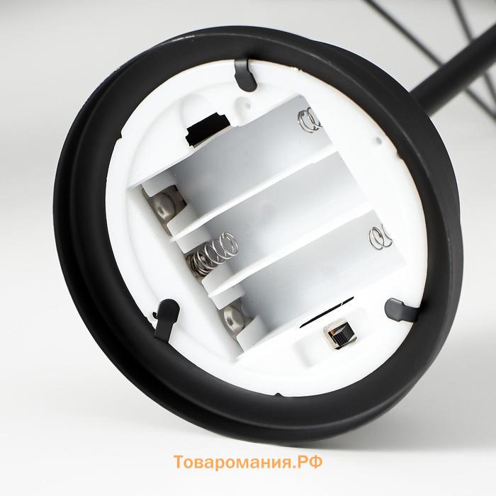 Ночник 16128/1 LED от батареек 3хАА черный 11х22х36,5 см RISALUX