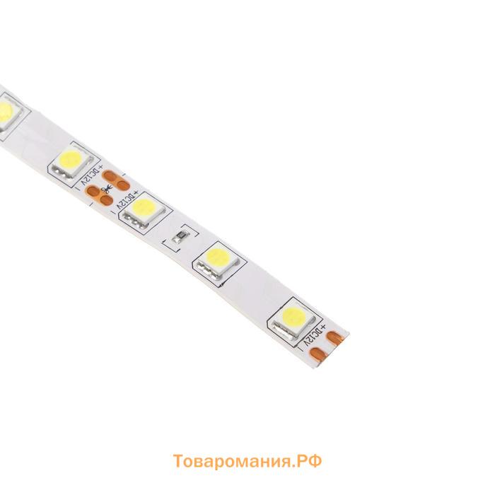 Светодиодная лента Ecola PRO 5 м, IP20, SMD5050, 60 LED/м, 14.4 Вт/м, 12 В, 6000К