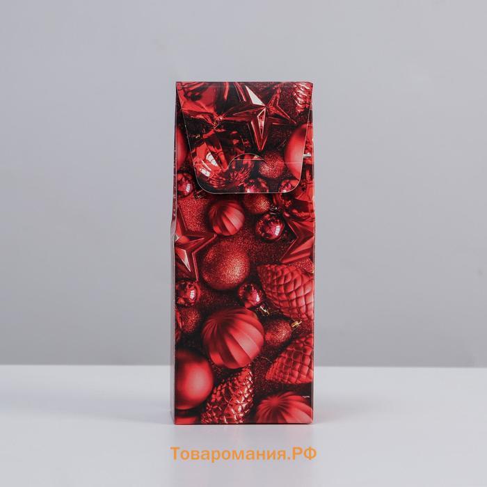 Коробка складная «С Новым Годом!», 6 × 14,5 × 3,5 см