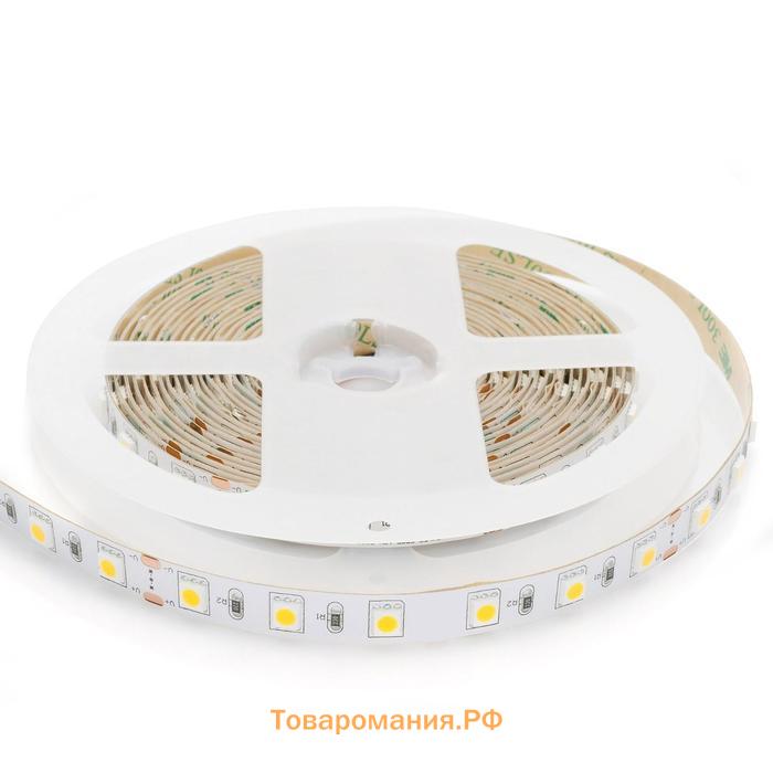 Светодиодная лента Apeyron Electrics 5 м, IP20, SMD5050, 60 LED/м, 14.4 Вт/м, 24 В, 3000К