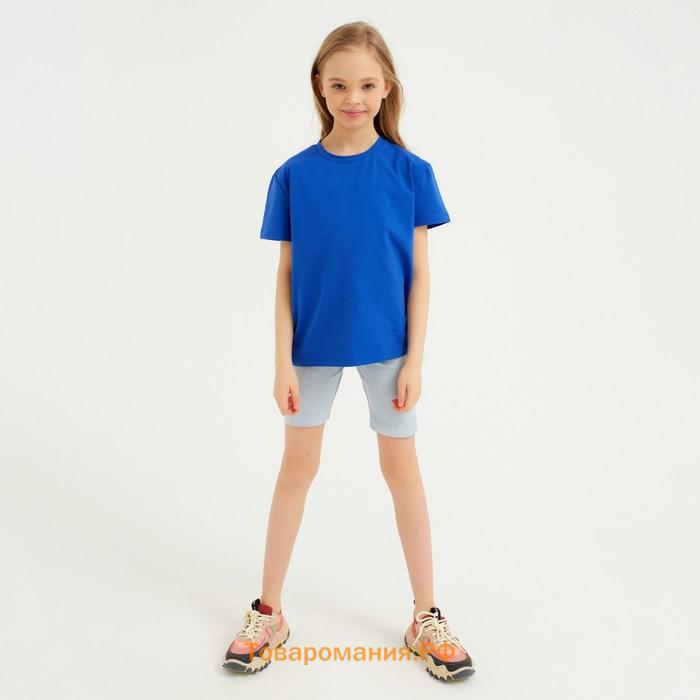 Велосипедки детские MINAKU: Casual Collection KIDS цвет голубой, рост 104