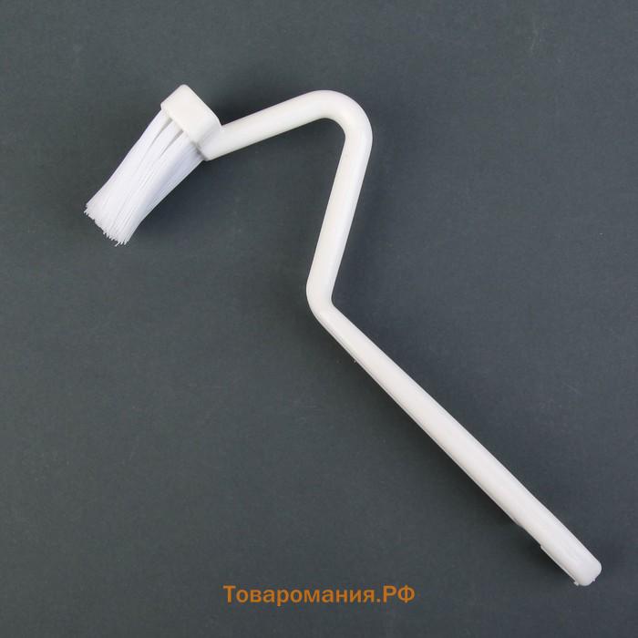 Щётка с изогнутой ручкой , 20 см, цвет МИКС