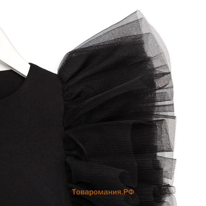 Новый год. Платье нарядное детское MINAKU: PartyDress цвет чёрный, рост 104