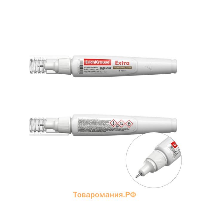 Ручка-корректор ErichKrause, 8 мл, с металлическим наконечником