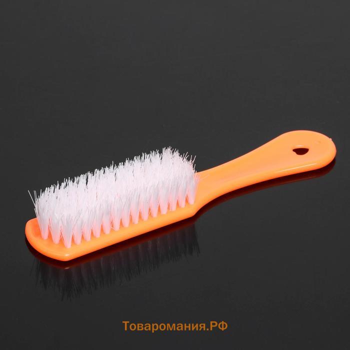 Щётка для овощей и фруктов с ручкой , 17×3,3×2 см, цвет МИКС