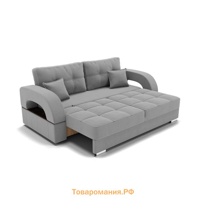 Прямой диван «Элита 1», механизм пантограф, велюр, цвет селфи 15