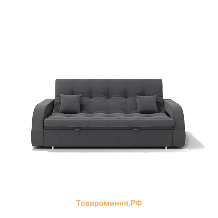 Прямой диван «Майами 1», механизм венеция, велюр, цвет селфи 07 / подушки 07