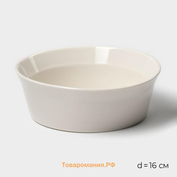 Салатники Magistro Whitewarm, 380/700/1,2 л, d=12/16/20,5 см, набор 3 шт, фарфор, белые