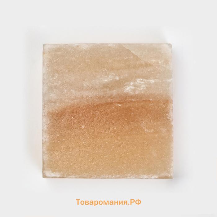 Кирпич из иранской горной соли, 10×10×3 см, микс