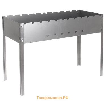 Мангал maclay "Профи", без шампуров, 70×30×50 см, металлический, разборный