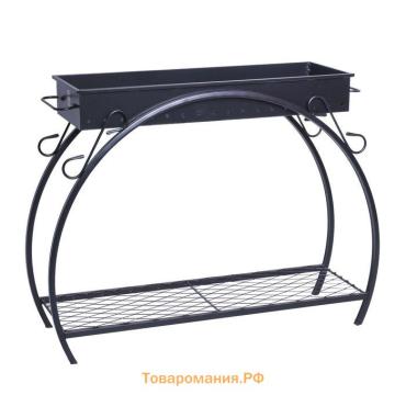 Мангал кованый, 90×32×85 см, 16 кг, толщина металла 2.5 мм