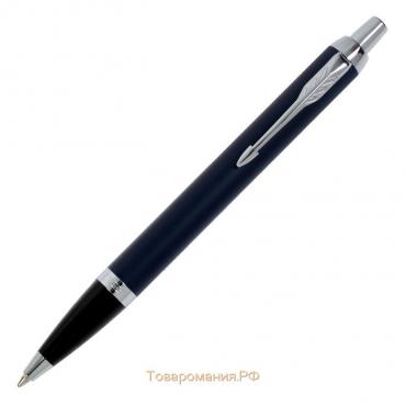 Ручка шариковая Parker IM Core Matte Blue CT M, корпус из латуни синий матовый/ хром, синие чернила