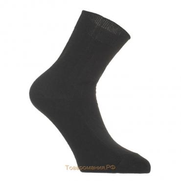 Носки мужские шерстяные, цвет чёрный, размер 23