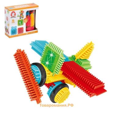 Конструктор игольчатый BRISTLES, 75 деталей, 3 световых элемента