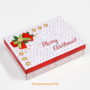 Подарочная коробка сборная "С Праздником", 21 х 15 х 5,7 см
