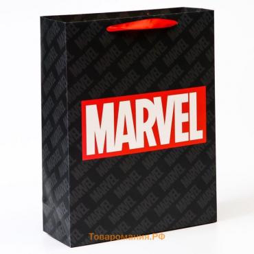Пакет подарочный, 31 х 40 х 11,5 см "MARVEL", Мстители