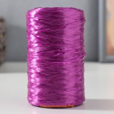 Пряжа "Для вязания мочалок" 100% полипропилен 400м/100±10 гр в форме цилиндра (баклажан)