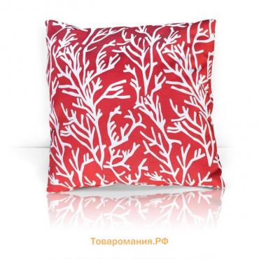 Подушка декоративная, Red Corals, размер 40х40 см