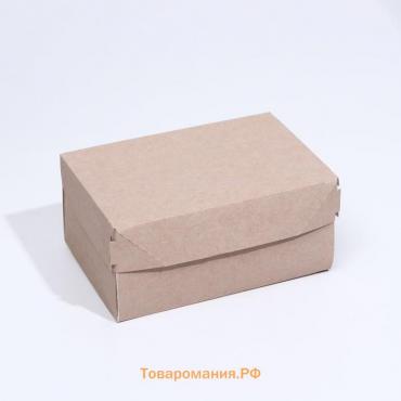 Упаковка для продуктов, крафт, 15 х 10 х 8,5 см