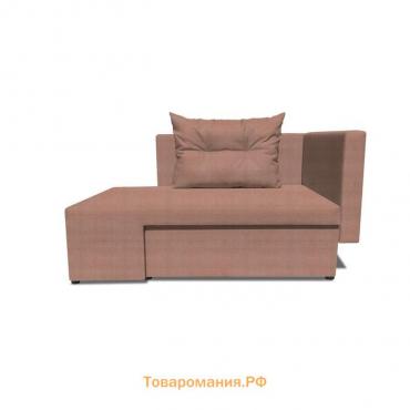 Детский диван «Лежебока», еврокнижка, велюр shaggy, цвет mocca