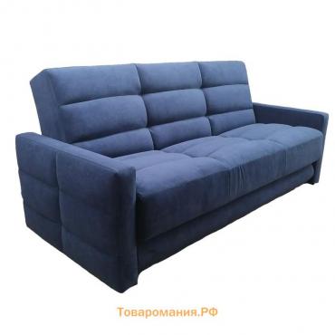 Прямой диван «Прайм 9», книжка, независимый пружинный блок, велюр, цвет selfie dusty blue