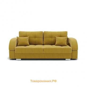 Прямой диван «Элита 1», механизм пантограф, велюр, цвет селфи 08